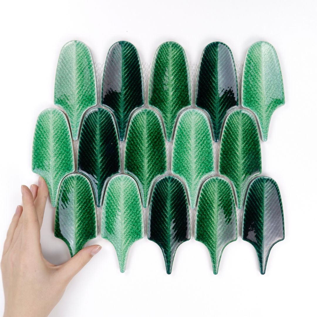 Fliese Aurora Green Glänzend