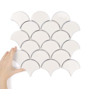 Fliese Flabellum Creme Glänzend