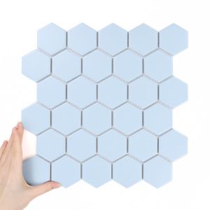 Fliese Hexagon Sky Blue Matt