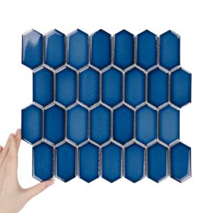 Fliese Hexalong Deap Sea Glänzend