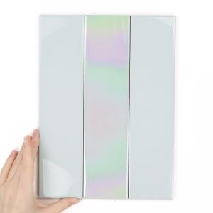Fliese Metropolis Holo Green Glänzend (3er Set)