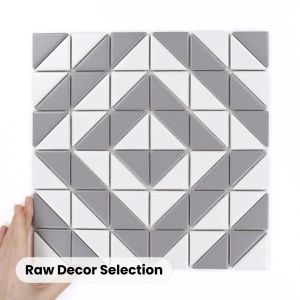 Fliese Aztec Cube Grey Matt