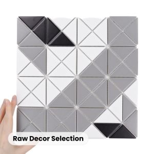 Fliese Aztec Compass Grey Matt