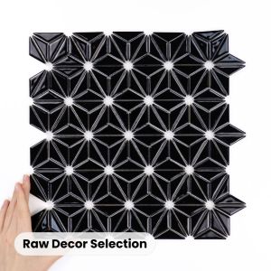 Fliese Constellation Black Glänzend