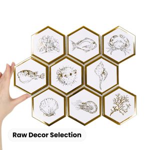 Fliese Hexagon XL Queen Sea Coral