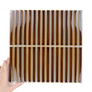Fliese Stick Cinnamon Glänzend