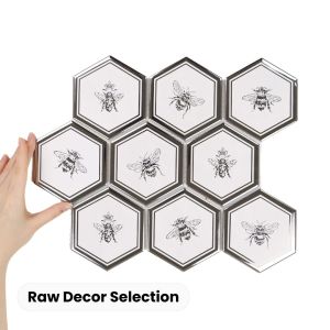 Fliese Hexagon XL Queen Bee Silver