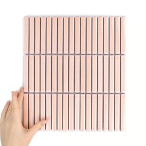 Fliese Stick Pink Glänzend