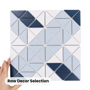 Fliese Aztec Vector Blue Matt