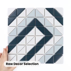 Fliese Aztec Linear Blue Matt