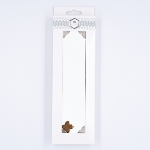 Musterfliese: Cecile White Glänzend Klee Vintage Gold