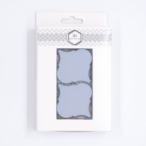 Musterfliese: Arabesque Mittelgroß Baby Blue Glänzend