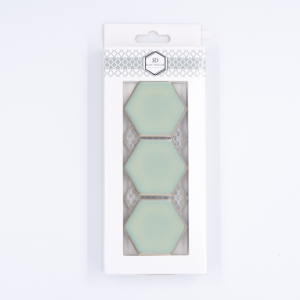 Musterfliese: Hexagon Groß Light Moss Glänzend