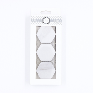 Musterfliese: Hexagon Groß Marble Matt