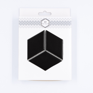 Musterfliese: Diamond Schwarz Matt