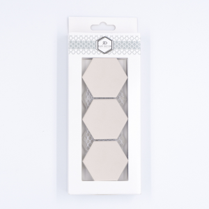 Musterfliese: Hexagon Groß Creme Antirutsch
