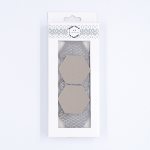 Musterfliese: Hexagon Groß Graphit Antirutsch