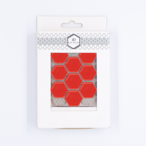 Musterfliese: Hexagon Klein Rot Matt