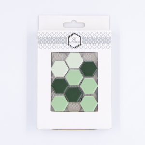 Musterfliese: Hexagon Klein Green Mix Matt
