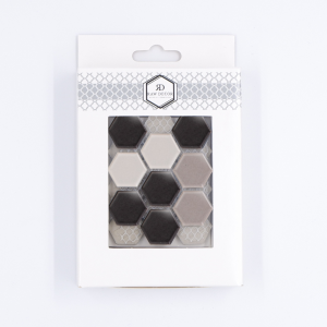 Musterfliese: Hexagon Klein Grey Mix Matt