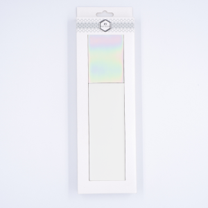 Musterfliese: Metropolis Holo White Glänzend