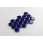 Musterfliese: Hexagon Klein Navy Blue Glänzend