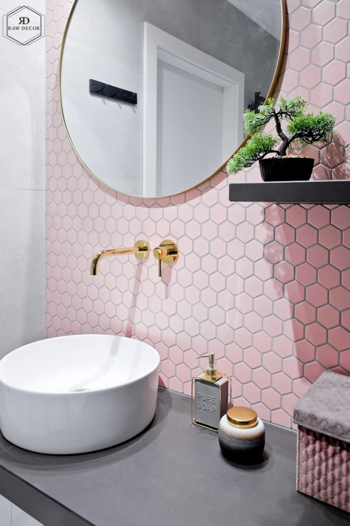 Farben von Keramikfliesen, innovative Räume, moderne Küche, Badezimmer