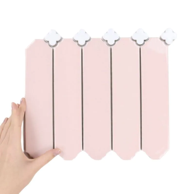 Fliese Cecile Pink Glänzend Klee White