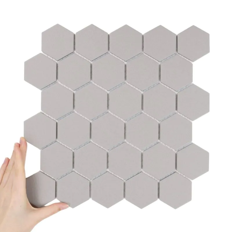 Fliese Hexagon Groß Graphit Antirutsch