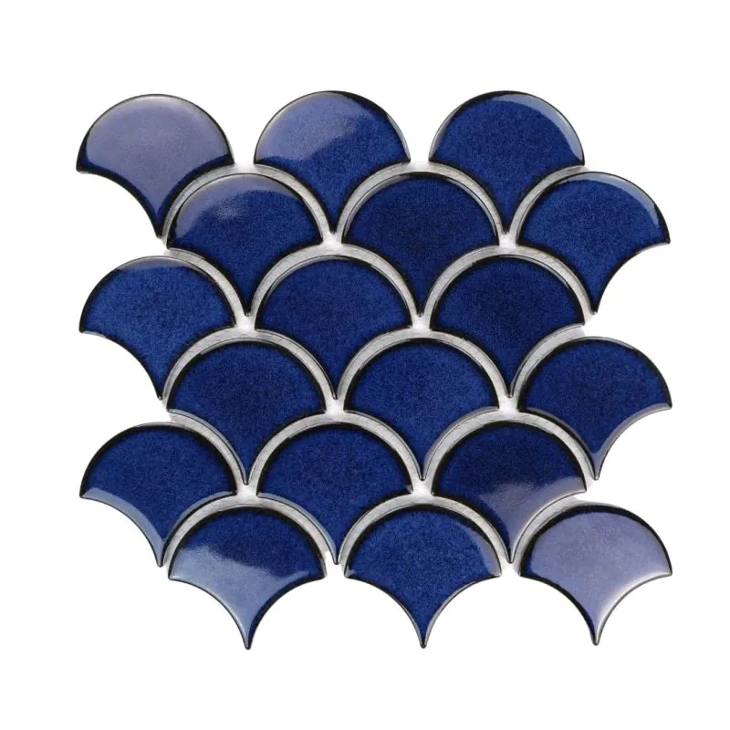 Fliese Flabellum Deep Ocean Glänzend