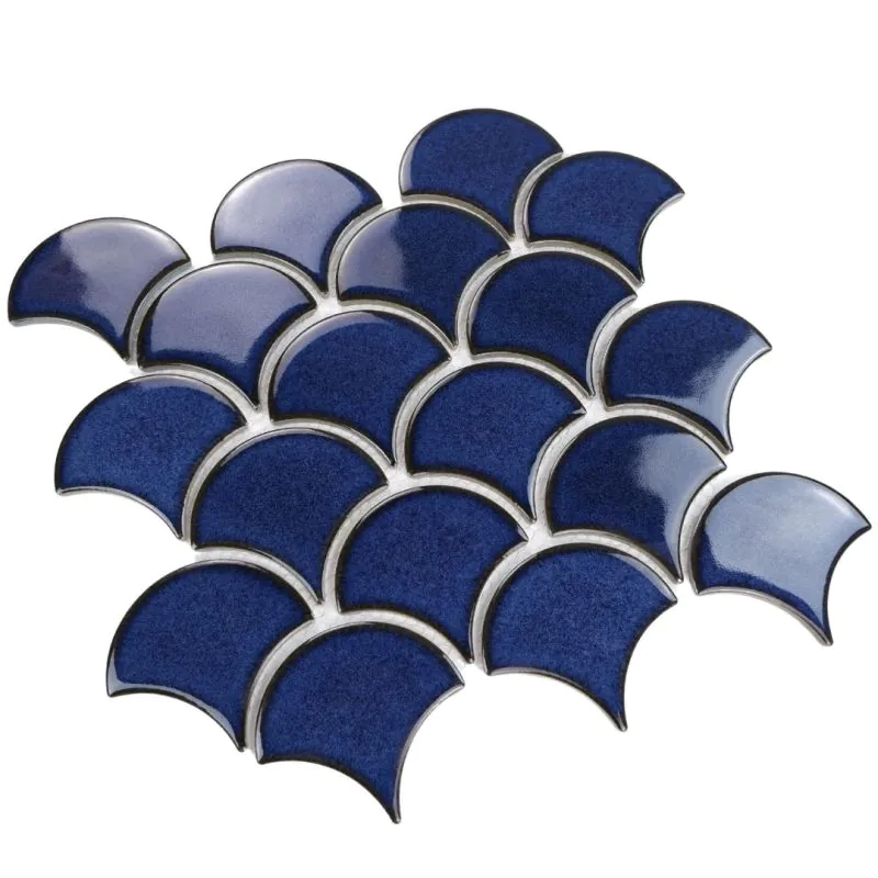 Fliese Flabellum Deep Ocean Glänzend
