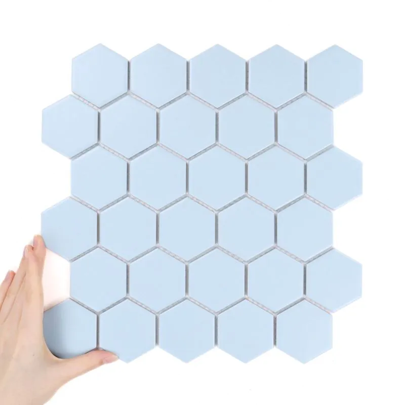 Fliese Hexagon Sky Blue Matt