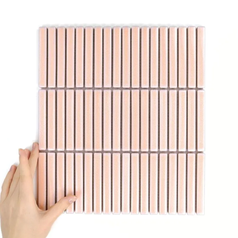 Fliese Stick Pink Glänzend