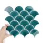 Fliese Flabellum Blue Lagoon Glänzend