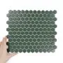 Fliese Hexagon Klein Dunkelgrün Matt