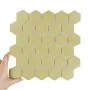 Fliese Hexagon Groß Golden Olive Matt
