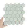 Fliese Hexagon groß Light Moss Glanzend