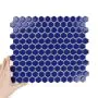 Fliese Hexagon Klein Navy Blue Glänzend