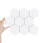 Fliese Hexagon XL Weiß Glänzend