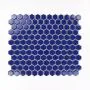 Fliese Hexagon Klein Navy Blue Glänzend