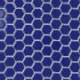 Fliese Hexagon Klein Navy Blue Glänzend