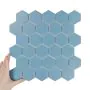 Fliese Hexagon Groß Peacock Matt