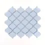 Fliese Arabesque Mittelgroß Baby Blue Glänzend