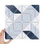 Fliese Aztec Vector Blue Matt
