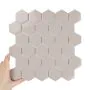 Fliese Hexagon Groß Cafe Latte Glänzend