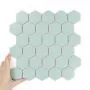 Fliese Hexagon Groß Mint Matt