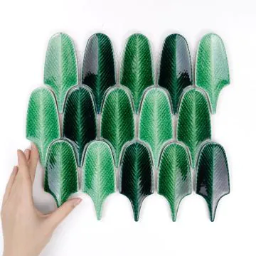 Fliese Aurora Green Glänzend
