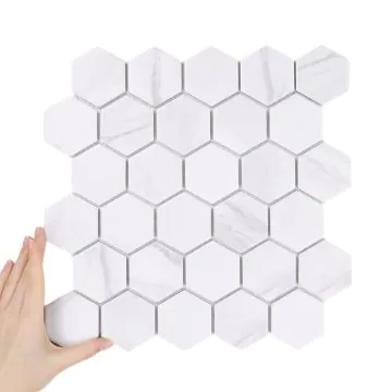 Fliese Hexagon Groß Marble Matt