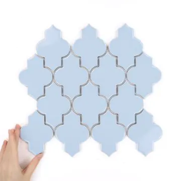 Fliese Arabesque Dover Serenity Blue Glänzend