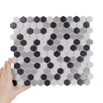 Fliese Hexagon Klein Grey Mix Matt